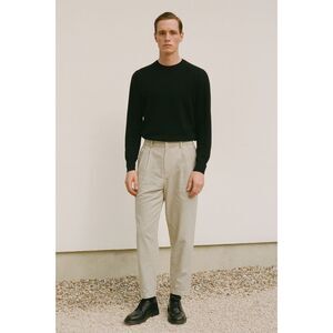 COS Beige Pleated Cotton Pants Trousers   Mens Size 30R